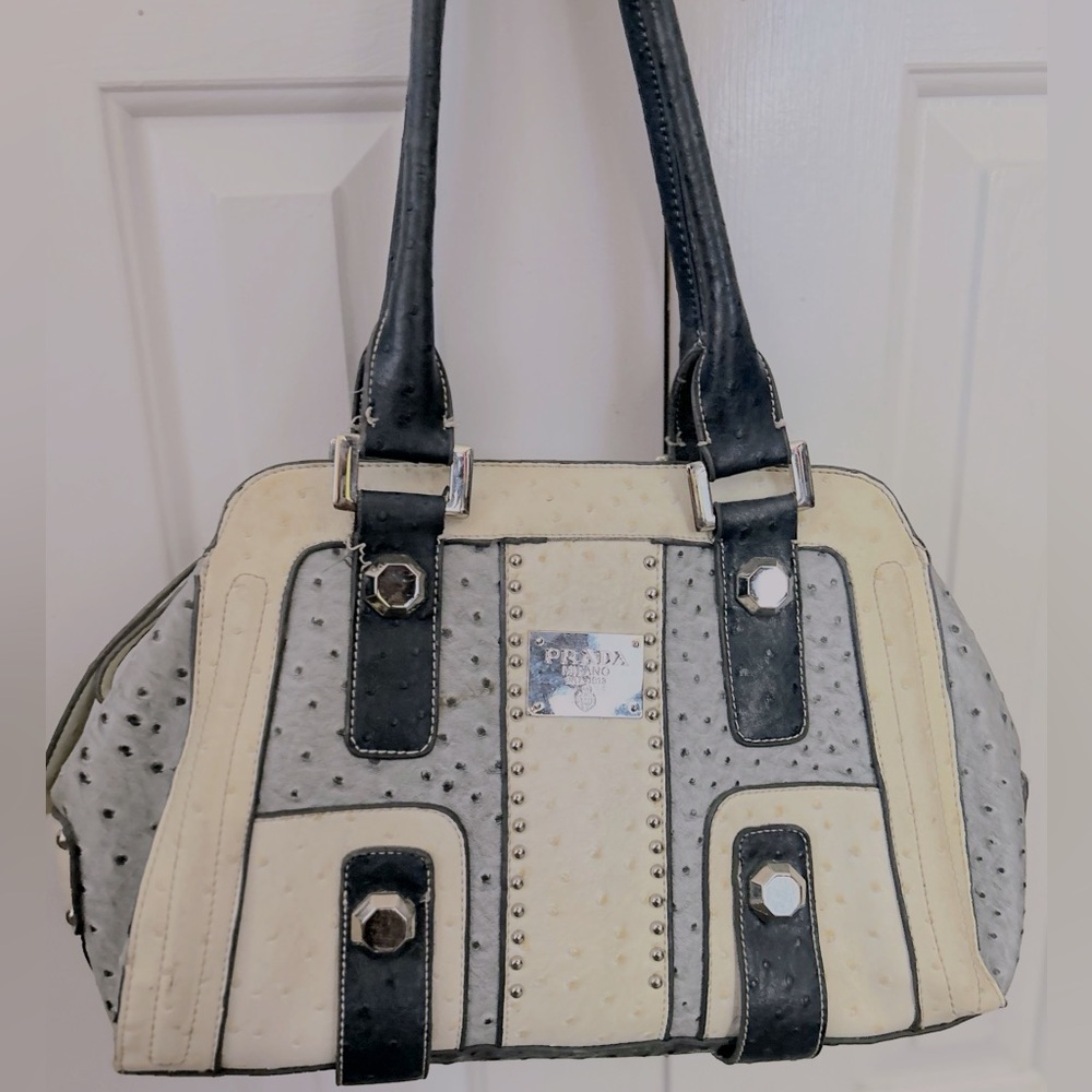 Blue & white fashion bag